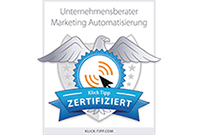 zertifizierung klicktipp unternehmensberater marketing automatisierung