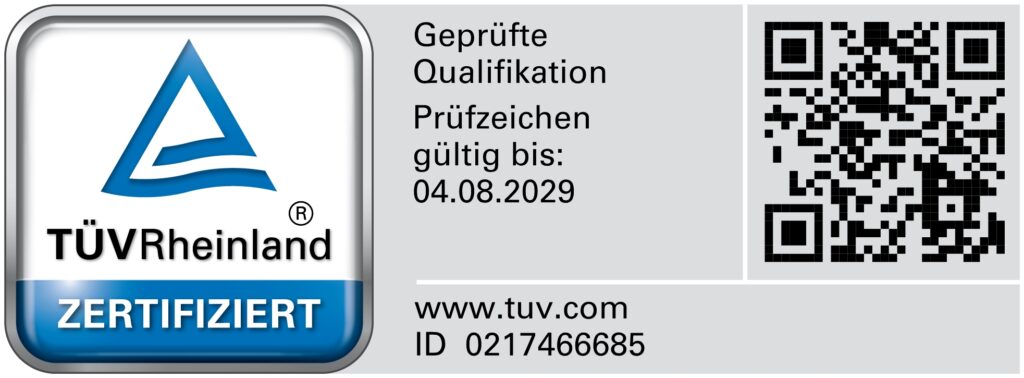 TÜV Rheinland Zertifiziert