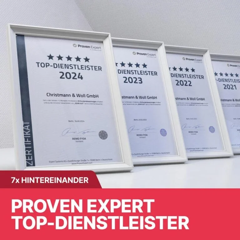 Auszeichnung Top Dienstleister von ProvenExpert Auszeichnung Top Dienstleister von ProvenExpert