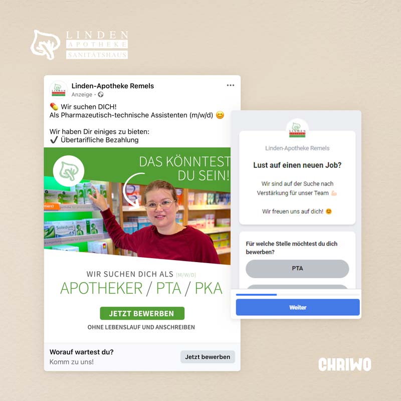 chriwo recruiting agentur linden apotheke