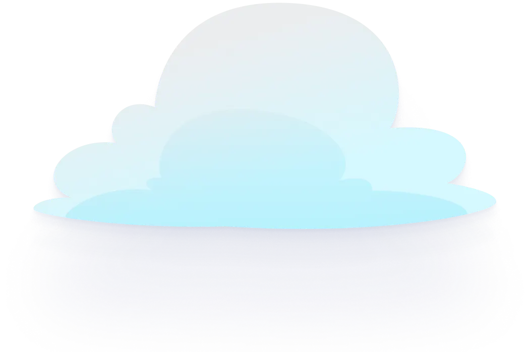 Dekorative Wolkengrafik (Blau)