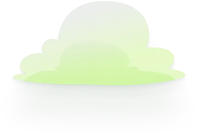 Dekorative Wolkengrafik (Grün)