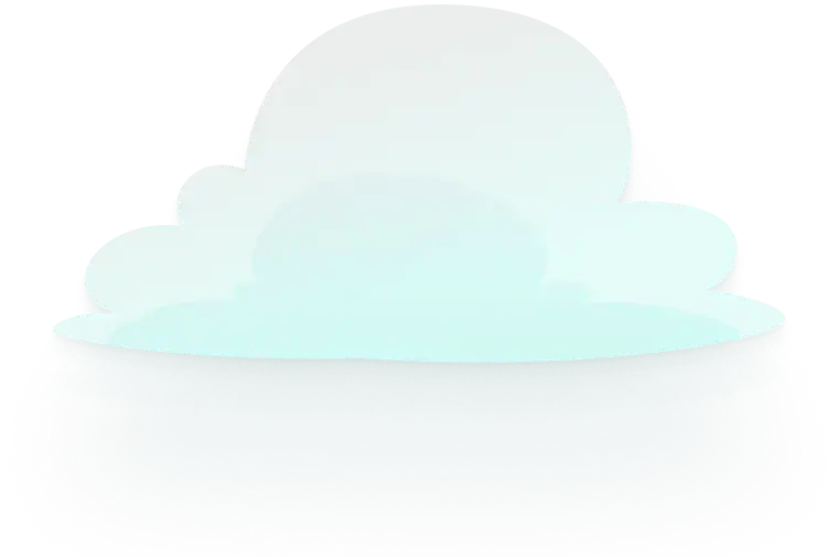 Dekorative Wolkengrafik (Türkis)