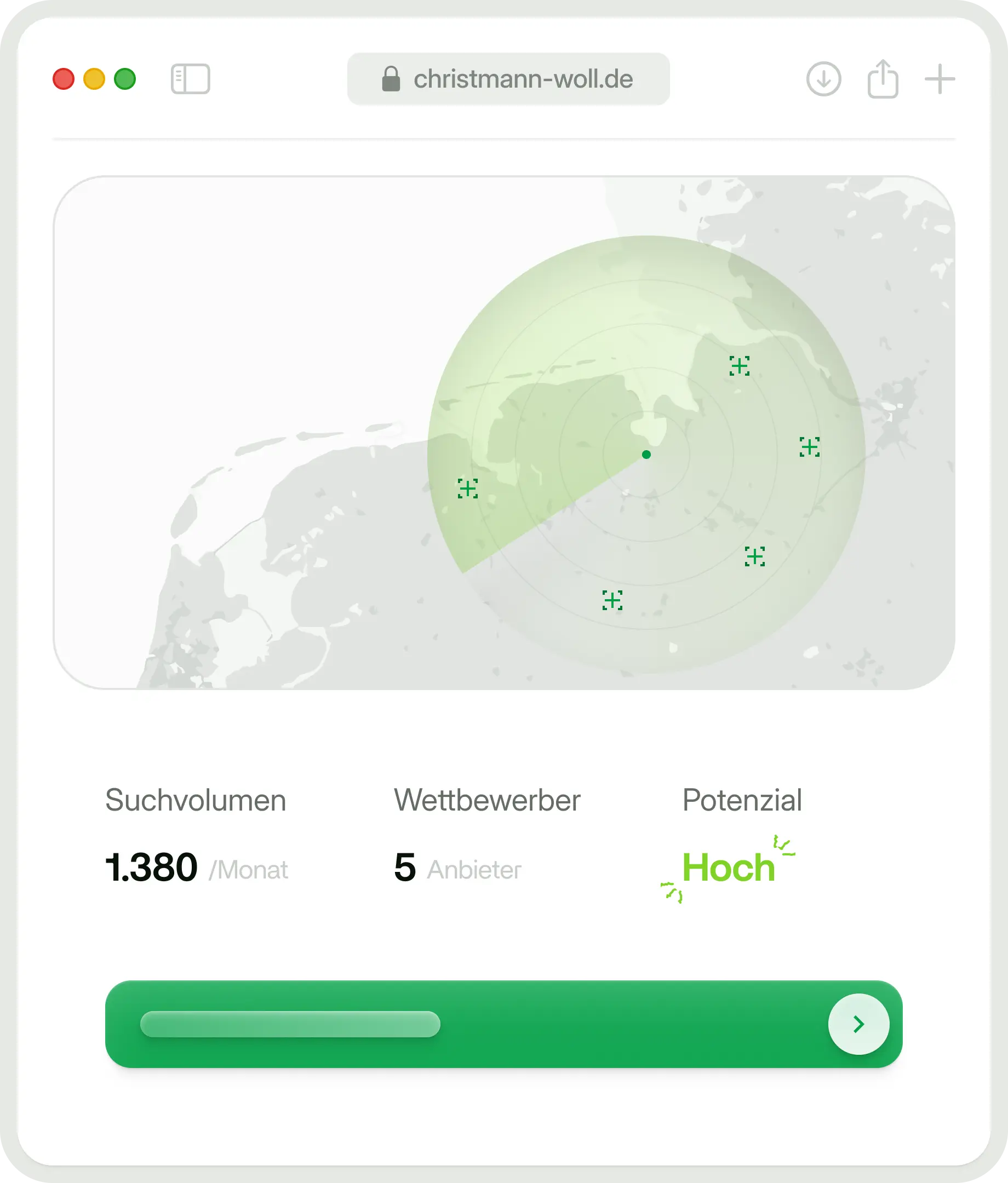 Regionale Marktanalyse mit Suchvolumen und Wettbewerb – cw.local