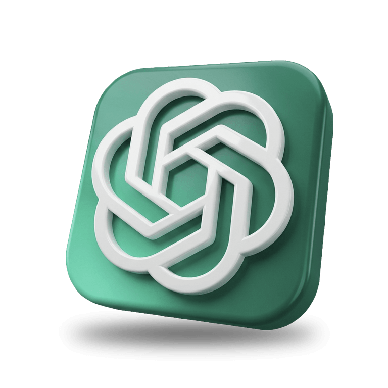 ChatGPT-Logo als 3D-Icon