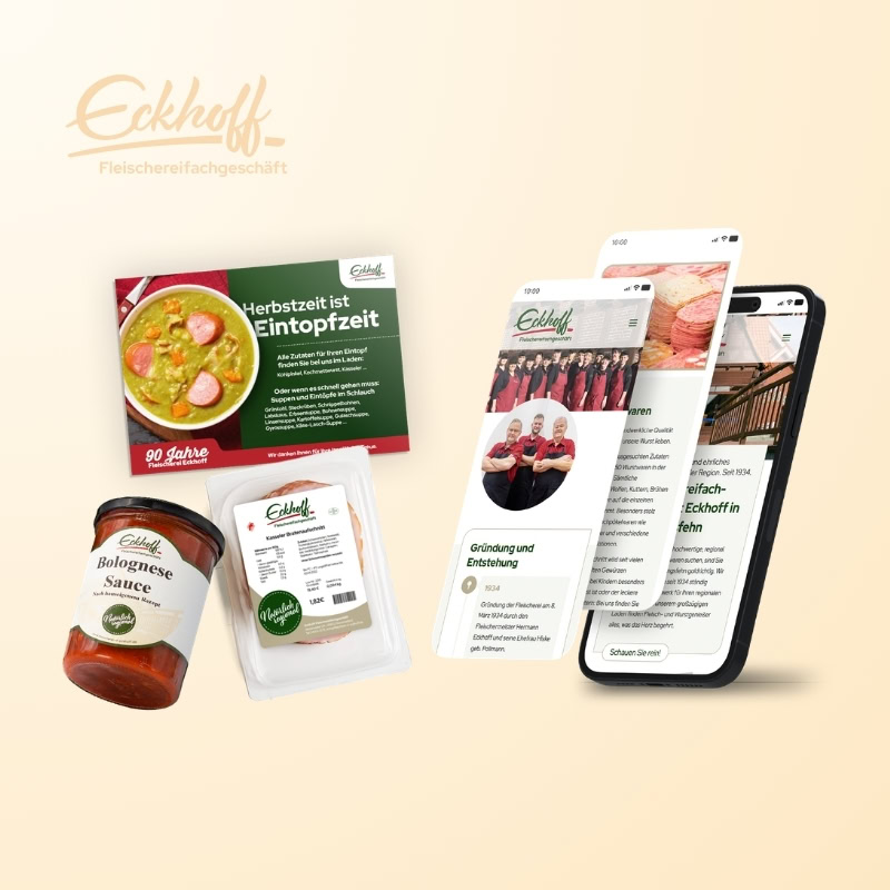 Corporate-Design-Referenz Fleischerei Eckhoff – cw.marketing