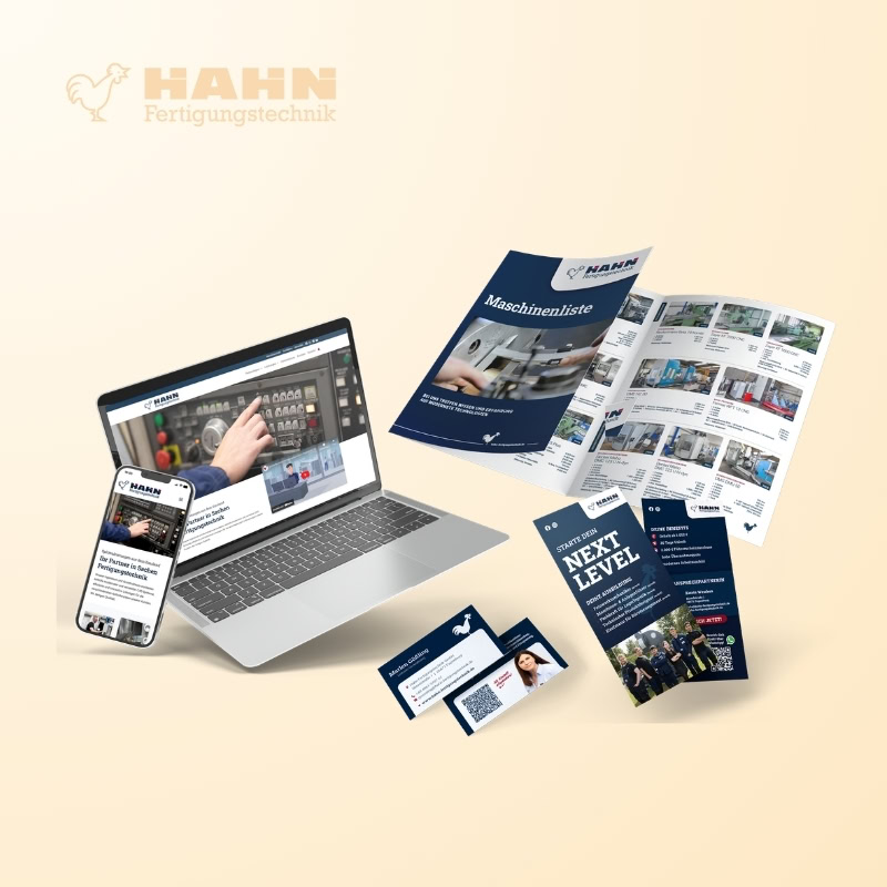 Corporate-Design-Referenz Hahn Fertigungstechnik – cw.marketing