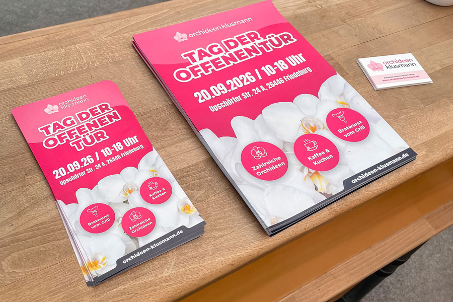 Corporate-Design-Referenz Orchideen Klusmann – cw.marketing