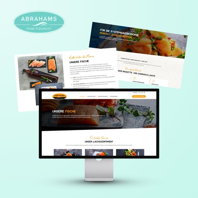 Webdesign-Referenz Abrahams Feine Fischkost