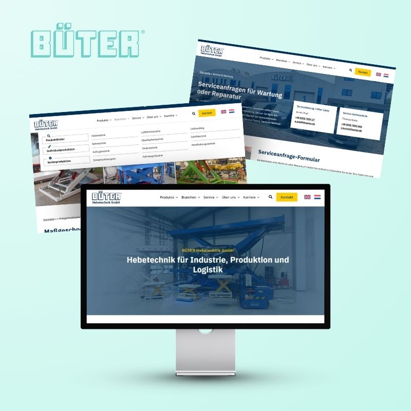 Webdesign-Referenz Büter Hebetechnik