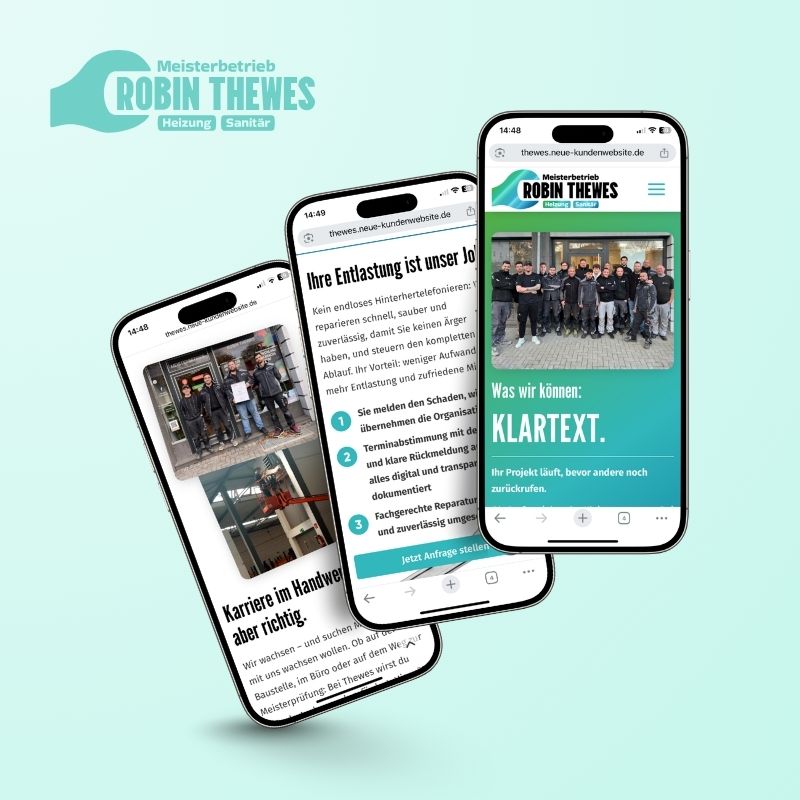 Webdesign-Referenz SHK Thewes