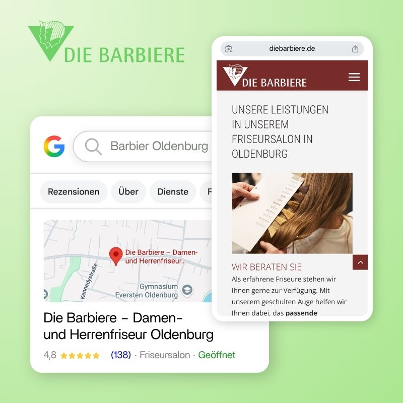 Website von Die Barbiere Oldenburg
