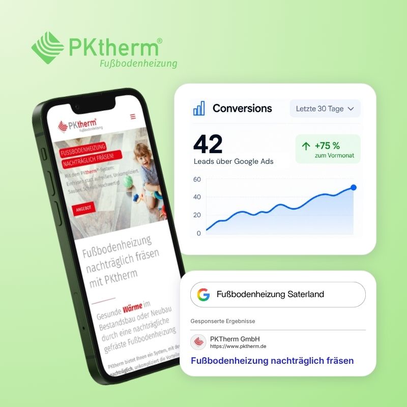 Website von PKtherm, Saterland