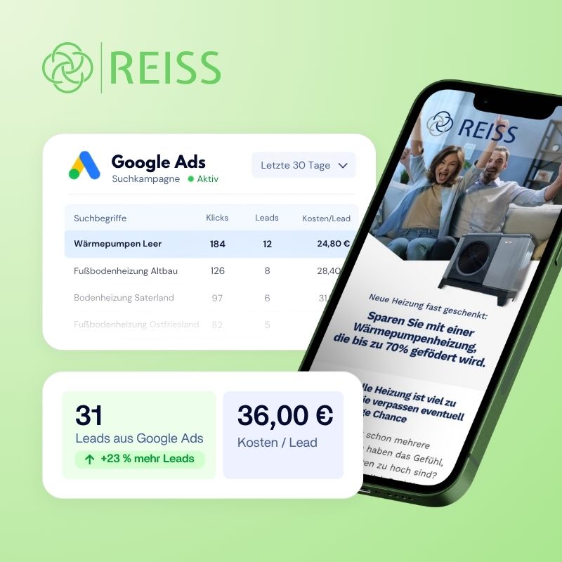 Website von Reiss Haustechnik, Leer