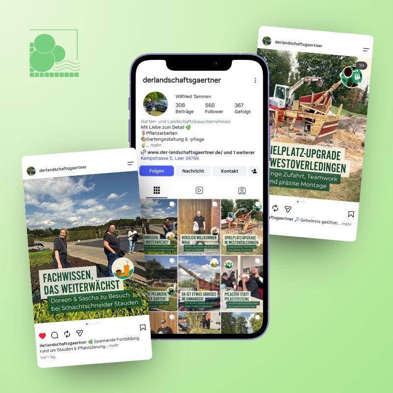 Social Media Referenz Der Landschaftsgärtner