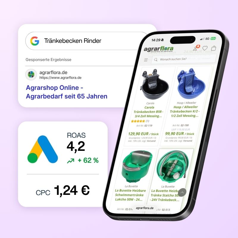 Google Ads Referenz Agrarflora