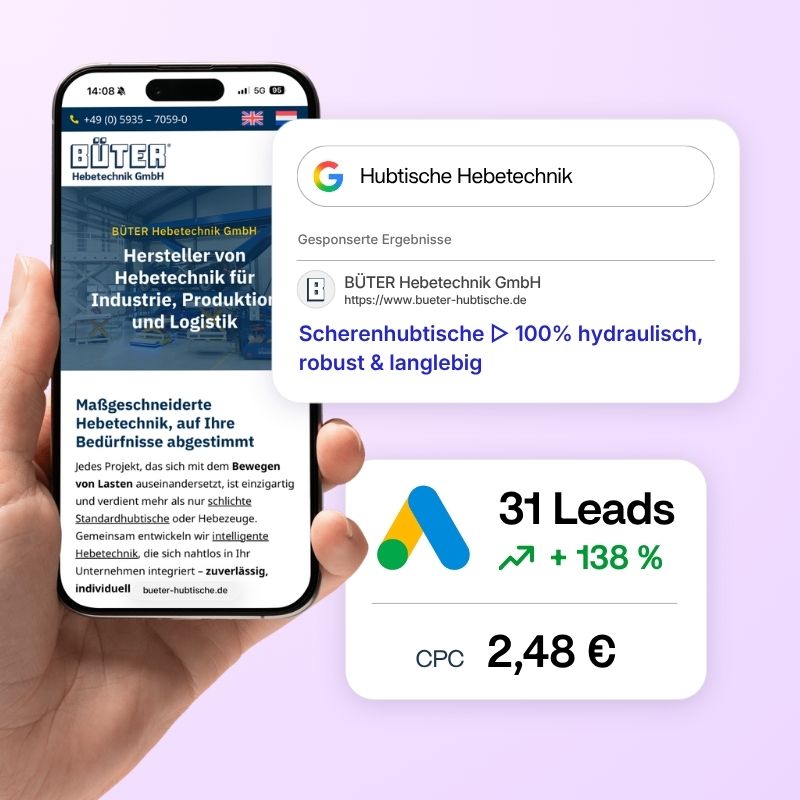Google Ads Referenz Büter Hebetechnik