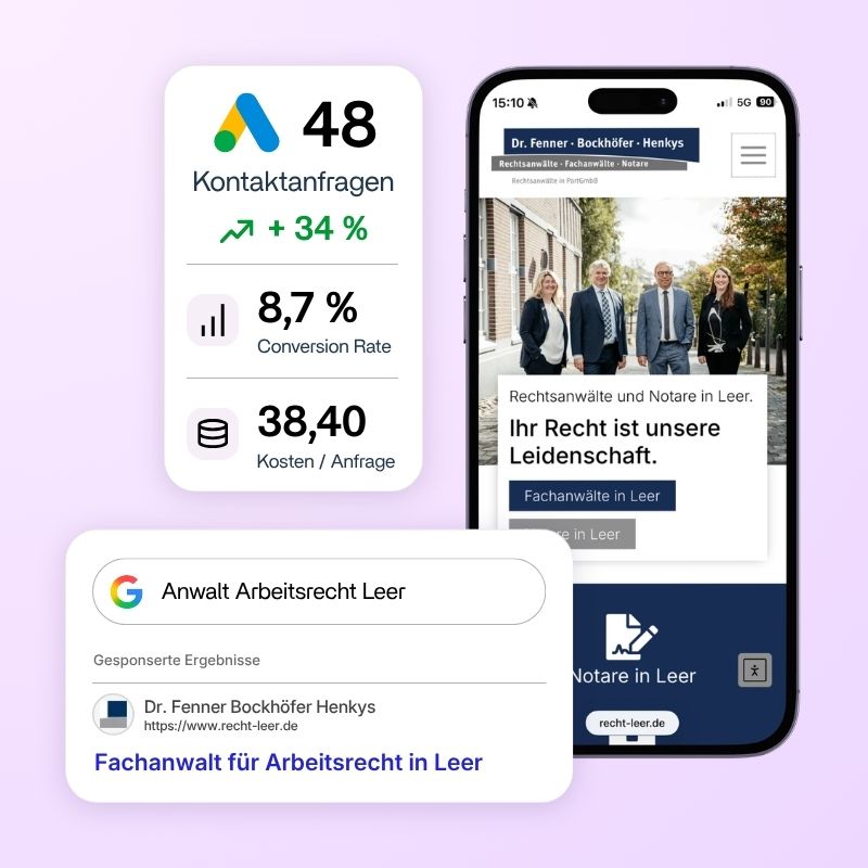 Google Ads Referenz Dr. Fenner Bockhöfer Henkys