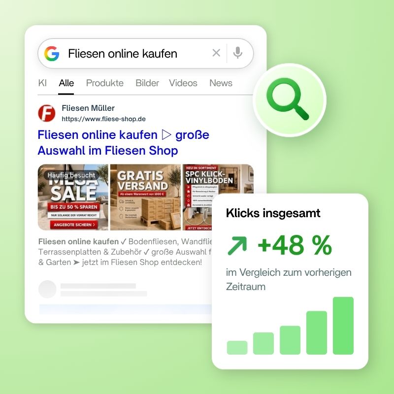 Google Sichtbarkeit Referenz Fliesen Müller
