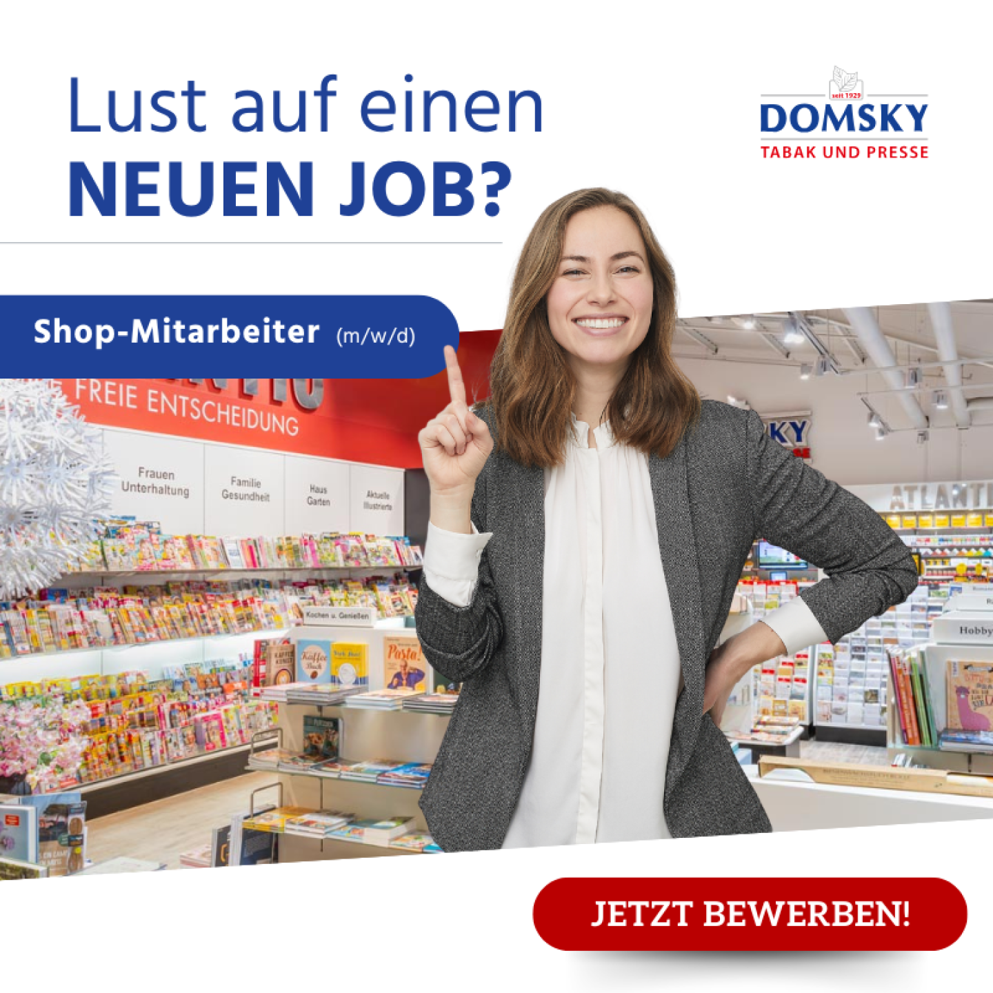 Fallstudie DOMSKY Einzelhandelssysteme: Mitarbeitergewinnung über Social Media – Kundenprojekt von cw.marketing aus Leer, Ostfriesland